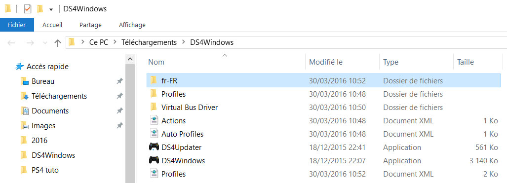 ds4 windows traduction francais