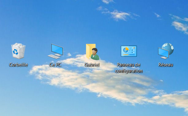windows 10 comment afficher icone bureau