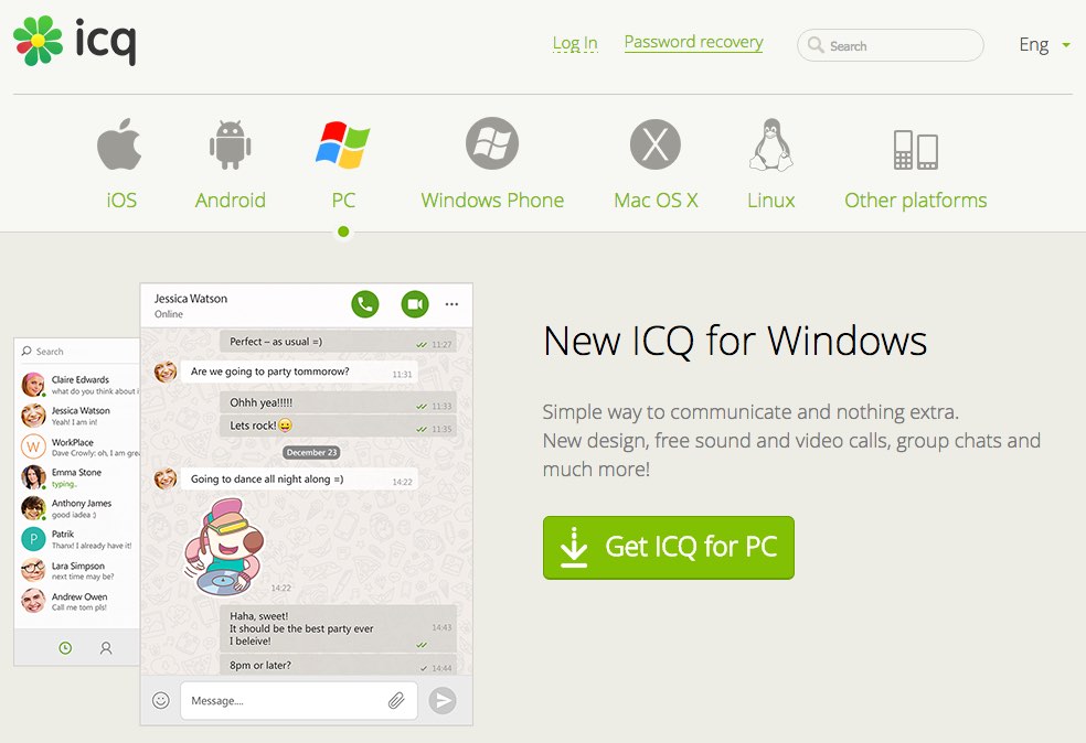 ICQ a complètement fait peau neuve