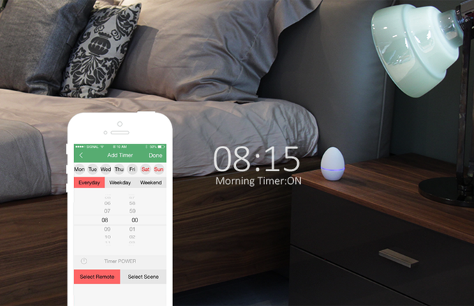 Le Smart Egg peut également faire office de réveil !